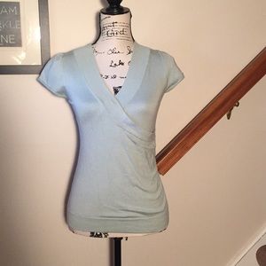 Great Mint Green Short Sleeve Sweater